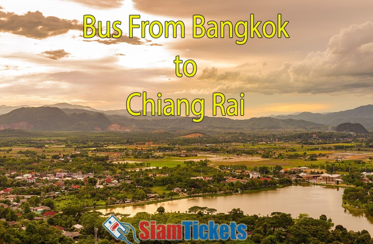 The tranquil beauty of Chiang Rai valley: A harmonious blend of nature and culture, with majestic mountains, traditional Thai architecture, lush rice fields, and a serene lake.