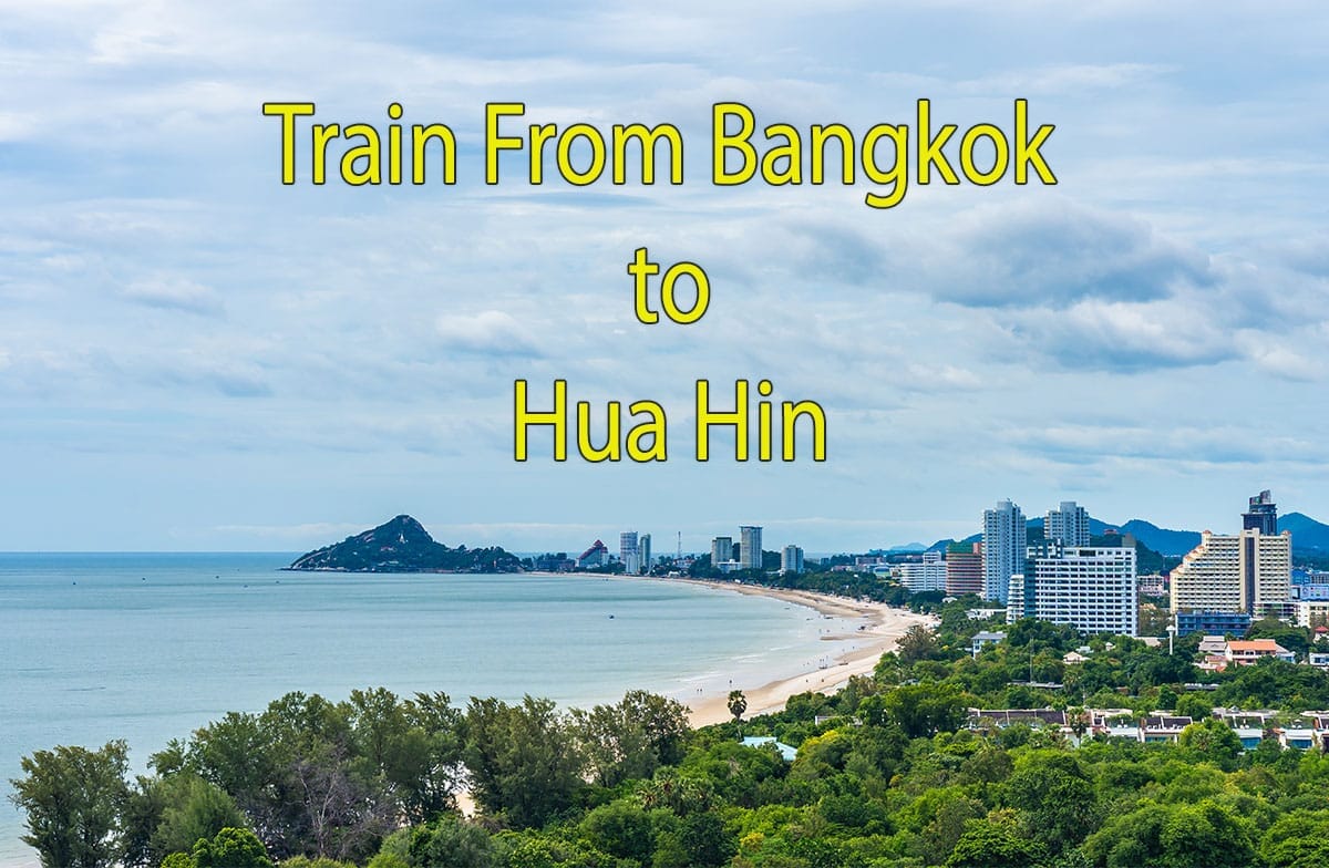 Beautiful landscape and cityscape of Hua Hin city, Thailand, showcasing the sea ocean bay.